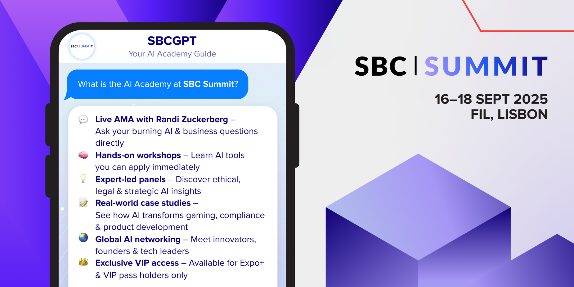 Randi Zuckerberg to Headline Debut AI Academy at SBC Summit 2025