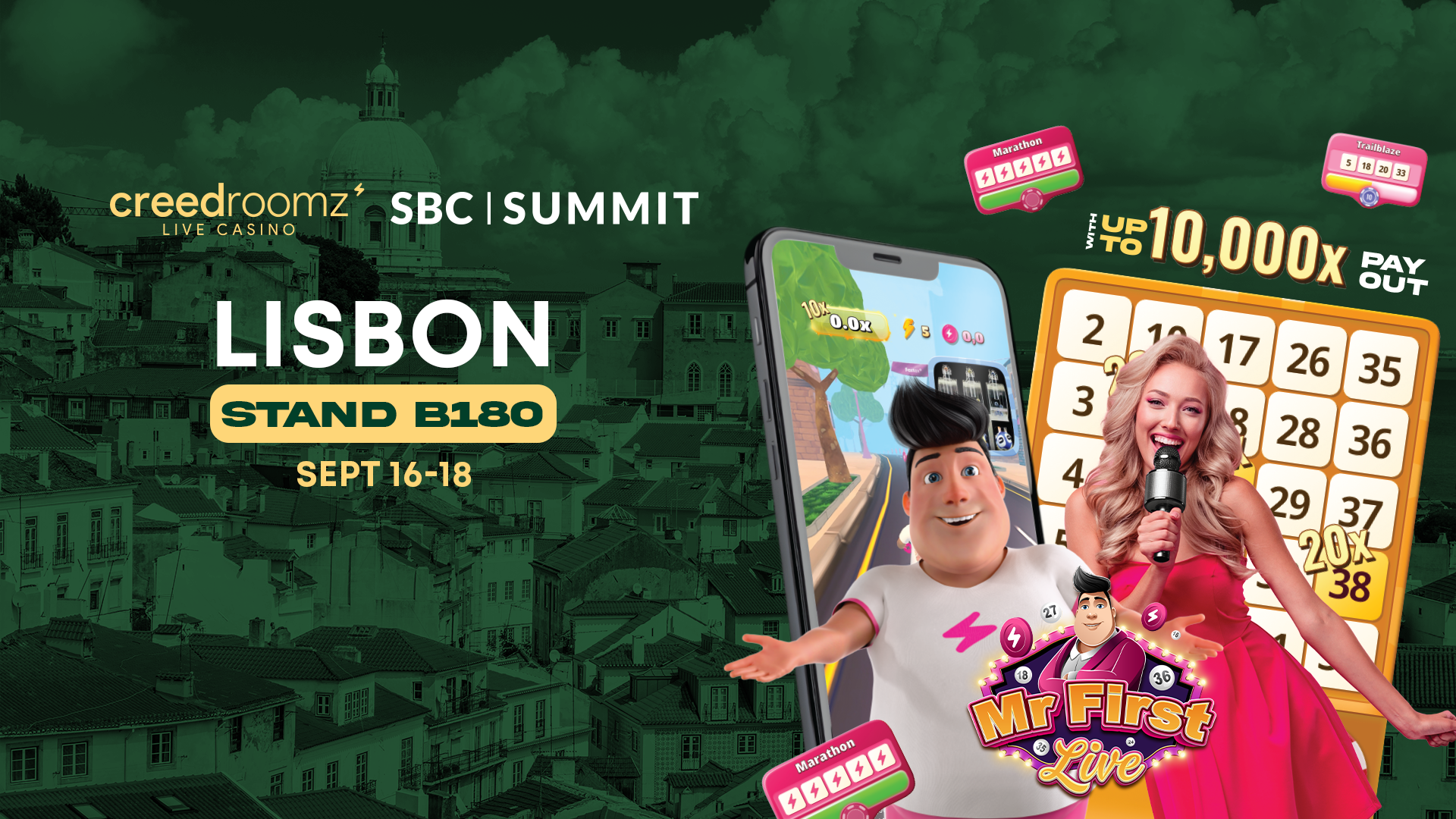 CreedRoomz discloses participation at upcoming SBC Summit.