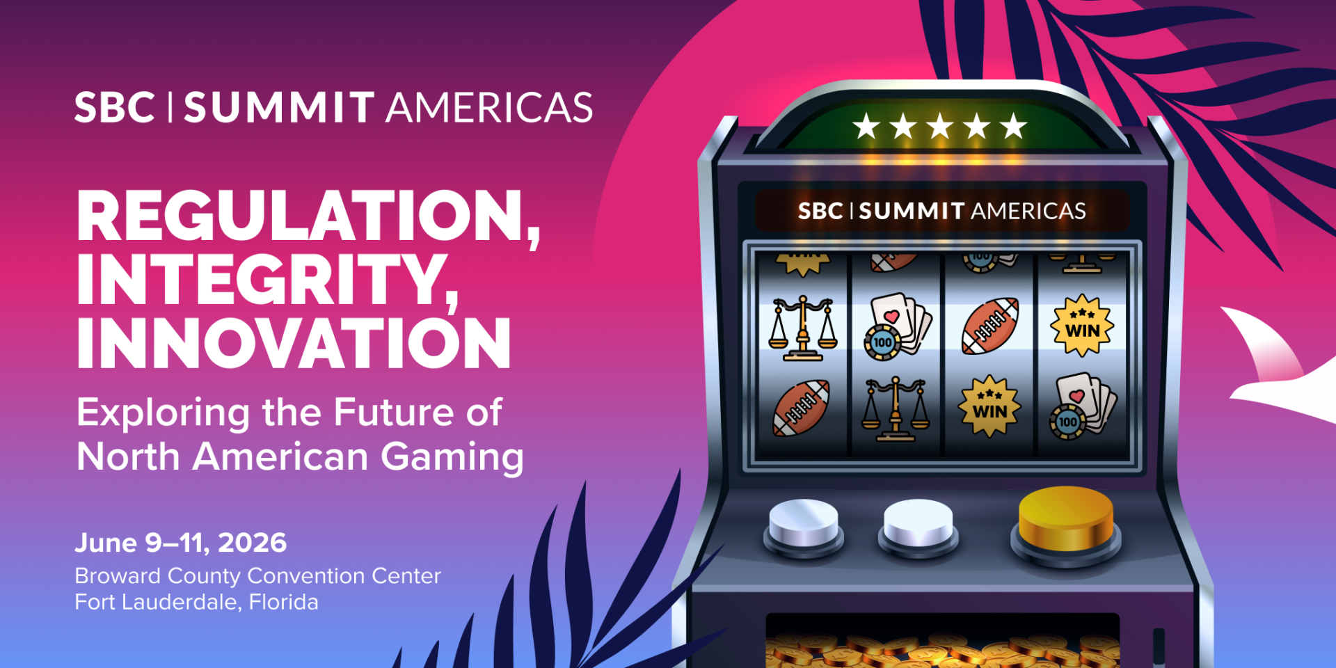 Rules, Risks, and the Road Ahead: SBC Summit Americas on North America’s Betting Future With regulatory shifts unfolding across the US and Canada, the North American betting market is entering a period of heightened oversight, legal clarification, and consumer protection challenges. On Wednesday, June 10 2026, Stage Two of the SBC Summit Americas will bring together leading operators, regulators, leagues, and legal experts to tackle the most urgent issues shaping the region’s betting ecosystem, from integrity and advertising to sweepstakes, lottery couriers, and the future of casino design. In response to this evolving regulatory and commercial landscape, SBC Summit Americas has developed the North America: Sports Betting & Casino conference track to equip stakeholders with the insights needed to stay ahead of their competitors. Delegates can expect discussions on how game designers are evolving casino content formats, the future direction of verticals like lottery and bingo, and the regulatory considerations shaping marketing strategies, emerging betting formats, and major sporting events. "Growth in North America isn’t just about launching new products, but also about ensuring those products are built responsibly, sustainably, and with a deep understanding of the regulatory environment," said Rasmus Sojmark, CEO & Founder of SBC. "This track helps the industry explore how innovation and responsibility can advance together, not compete for priority." Opening the track, the panel ‘Lines, Limits, and Loopholes: Protecting the Future of Sports Wagering’ will spotlight how the industry can work together to safeguard the integrity of sporting competitions and leagues. The session will unpack the growing challenges of today’s faster, data-driven betting environment, focusing on how suspicious activity is detected and acted on. It will also explore how the industry can strengthen education for athletes and players, helping keep sport safe, secure, and engaging. The session Clearing the Air on Sweepstakes: Navigating Regulation and Opportunity’ will examine how the industry can address the complex legal status of sweepstakes and provide greater clarity for both players and brands. Speakers will explore how clearer regulatory frameworks could create a safer, more transparent market, strengthen consumer protections, and unlock additional tax revenue. Concluding the track, the panel ‘Designing the Future of Play: Creativity Meets Casino’ will explore how gamification and product innovation are reshaping modern iGaming. The session will examine the features driving engagement — from more interactive experiences and smarter reward systems to the resurgence of classic formats — and unpack the mechanics behind longer play, stronger loyalty, and community-driven experiences. Experts already confirmed to appear across the track include Fernando Ortega (CEO, Lottofy), Luke Pergande (Founder & CEO, PropSwap), Mark Hicks (Managing Director, NCAA), Mike Silveira (Chief of Staff, Jackpot), Thomas Metzger (CEO, Lotto.com), Tony J. Amormino (Chief Executive Officer, Apache Nugget Corporation) and William Scott (Chairman, GMGI). Other sessions in the programme will address two of the most closely watched areas in North American regulation: advertising standards and the rapid rise of lottery courier services. Panels will examine how shifting ad rules are reshaping marketing strategies across the U.S. and Canada, as well as how states are responding to the growth of courier models that sit at the intersection of lottery, sports betting, and iGaming. SBC Summit Americas will take place at the Broward County Convention Center, Fort Lauderdale, from June 9 -11 and host 10,000 delegates focused on the US and Latin American betting and gaming markets. Secure your ticket to SBC Summit Americas: Early Bird VIP Pass – Our VIP Passes are available for just $400 (a saving of $300) for a limited time with our Early Bird Pass. You’ll have access to the full conference agenda, show floor, and evening networking events, as well as complimentary food at our Food Festival. Expo+ Pass – Our Expo+ Pass gives you access to all conference sessions and the show floor for just $95. Please note: This does not include complimentary food or access to our networking events. Expo Only Pass – Our FREE ticket, this gets you access to the show floor only, but is the perfect option for teams on a budget and those curious to learn more about the industry. Operators and affiliates are eligible for a free VIP Pass, granting you full access to all conference sessions, the show floor, and our exclusive evening networking events.