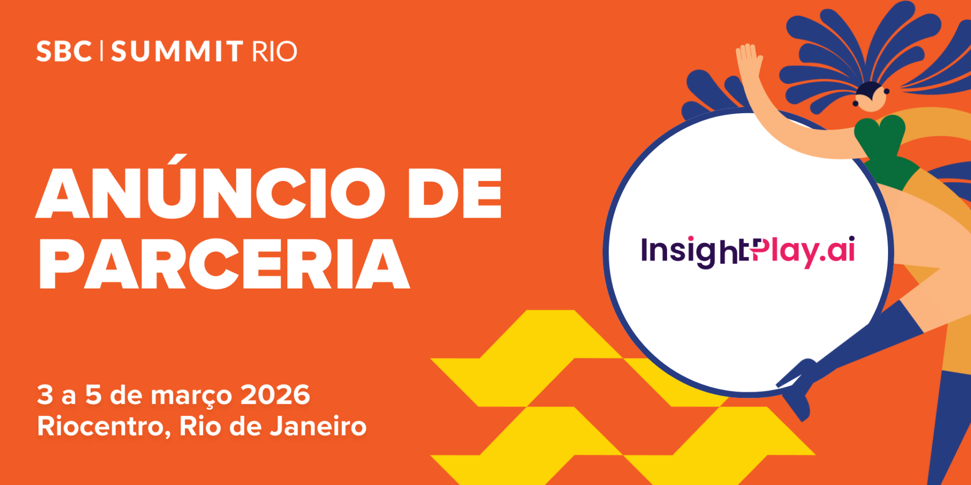 SBC anuncia InsightPlay.ai como parceira oficial de Inteligência Artificial para o SBC Summit Rio London, UK — [26/02/2026] — A SBC selecionou a InsightPlay.ai como sua Parceria Oficial de Soluções de IA para oferecer suporte aos participantes do SBC Summit Rio. A decisão marca o início de uma colaboração estratégica, focada em aprimorar a experiência do público em eventos ao vivo por meio da tecnologia avançada de IA no atendimento ao consumidor. Como parte da parceria, a InsightPlay.ai disponibilizará a Bruna, uma concierge com tecnologia de IA especialmente desenvolvida para oferecer orientação em tempo real e suporte aos participantes antes e durante todo o evento. Com acesso via WhatsApp e Telegram, duas das plataformas de mensagens mais utilizadas no Brasil, Bruna servirá de apoio durante os momentos de maior movimento do SBC Summit Rio. Com assistência prática sob demanda, não será necessário que os participantes baixem aplicativos adicionais ou naveguem por sistemas complexos para acessar o evento. Disponível em inglês e português, 24 horas por dia, 7 dias por semana, Bruna atuará como um help desk digital, respondendo a perguntas sobre programação e detalhes das sessões, com informações sobre palestrantes, localização de expositores e números de estandes, além de facilitar o acesso aos ingressos e oferecer detalhes sobre festas e eventos de networking, orientações sobre o centro de exposições e sobre a logística geral do evento. O SBC Summit Rio acontecerá na próxima semana, de 3 a 5 de março, no Riocentro, o maior centro de convenções da América Latina. O evento reunirá a indústria brasileira de apostas e jogos online para discutir os próximos passos de um mercado que abriu suas portas para a regulamentação no início do ano passado e que, desde então, passa por um período de aprendizado acelerado e forte dinamismo. “Embora nosso portfólio de soluções de IA Agentic seja voltado principalmente para engajamento de jogadores, há também enorme potencial para aprimorar a experiência dos participantes em conferências”, afirmou Cristian Barbosa, COO e cofundador da InsightPlay.ai. “O Rio é o piloto do que esperamos ser uma parceria transformadora em futuros eventos da SBC”, completou. “Os agentes de IA estão se tornando rapidamente uma nova camada de interface entre as empresas e o público. Aplicar essa tecnologia a eventos ao vivo abre caminho para experiências mais personalizadas, eficientes e acessíveis para participantes em grande escala”, disse Javier Troncoso, CEO da InsightPlay.ai. A parceria reforça o compromisso contínuo da SBC com a inovação e com o uso de tecnologias emergentes para aprimorar a experiência dos participantes, a eficiência operacional e a acessibilidade dos eventos. “Estamos constantemente explorando novas formas de oferecer a melhor experiência para os participantes por meio da inovação. Falamos frequentemente em nossos painéis sobre o impacto da IA, então faz todo sentido começar a aplicá-la também na forma como organizamos nossos eventos”, afirmou Lucía Mouriño, VP Relationships - Latinoamérica da SBC. “Ao introduzir uma Concierge de IA, oferecemos aos participantes acesso instantâneo às informações de que precisam, no momento que precisam, de maneira natural e familiar. Também estamos entusiasmados para explorar de que outras maneiras a InsightPlay.ai pode nos ajudar a aprimorar a imersão dos nossos convidados”, comentou. Ao reduzir a pressão sobre os balcões de informação e as equipes de suporte no local (além de oferecer aos participantes acesso imediato a informações essenciais do evento), a Concierge de IA representará um avanço na forma como eventos de grande porte podem integrar automação inteligente sem abrir mão da facilidade de uso e de uma abordagem centrada no cliente final. O SBC Summit Rio será o ambiente de lançamento dessa colaboração, com as duas empresas explorando aplicações mais amplas de IA para o engajamento do público em eventos futuros. Os participantes poderão pedir ajuda a Bruna por meio do: WhatsApp: https://w.app/sbcsummit-rio-bruna Telegram: https://t.me/bruna_sbc_bot Sobre a InsightPlay.ai InsightPlay.ai é uma empresa de soluções de inteligência artificial para o mercado corporativo, especializada em sistemas de IA autônoma e de comunicação que automatizam e personalizam as interações com usuários em canais de voz e texto, ajudando empresas a melhorar o engajamento, o suporte e os resultados operacionais. Sobre a SBC A SBC é uma empresa global líder em eventos e mídia focada na indústria de apostas e jogos online, reunindo operadores, afiliados, fornecedores e reguladores por meio de conferências, exposições e plataformas de mídia especializadas.