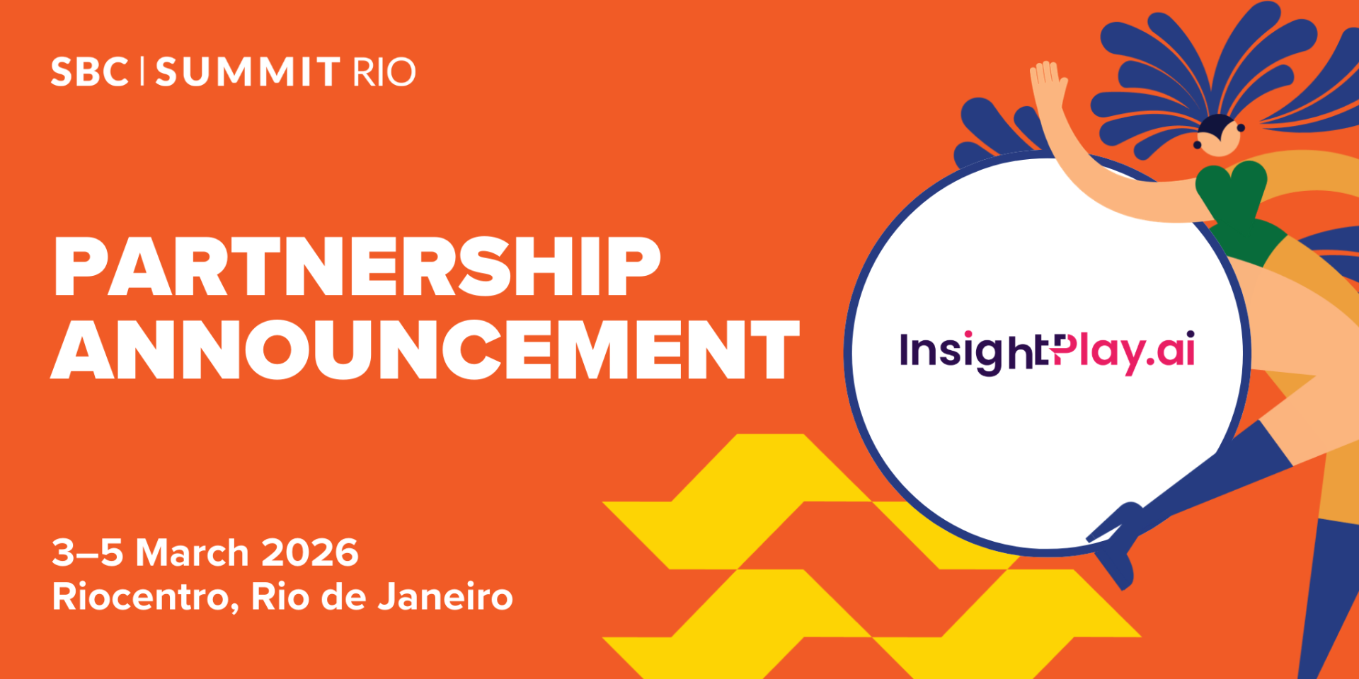 SBC names InsightPlay.ai as Official AI Partner for SBC Summit Rio, launching AI Concierge Bruna to enhance attendee support.