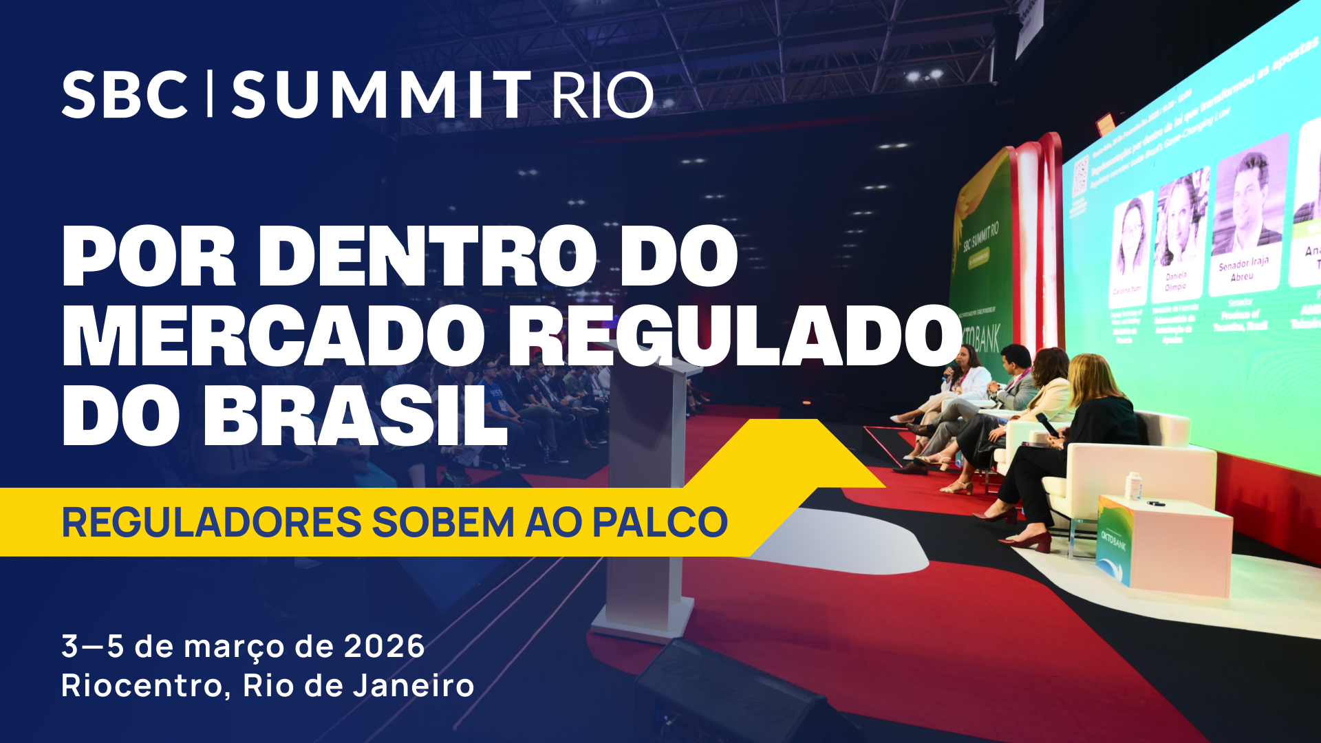 As autoridades que estão moldando o marco regulatório das apostas no Brasil confirmam presença no SBC Summit Rio
