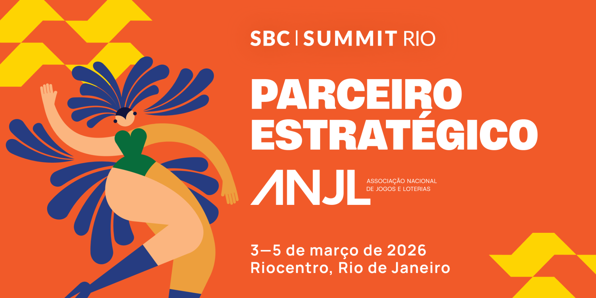 A SBC anunciou uma parceria estratégica com a Associação Nacional de Jogos e Loterias (ANJL) para o SBC Summit Rio, trazendo uma das entidades mais influentes do setor no Brasil para o centro do principal evento do país voltado ao mercado de apostas e jogos. A parceria foi oficializada antes do SBC Summit Rio, que acontece de 3 a 5 de março de 2026, no Riocentro, no Rio de Janeiro. O evento deve receber mais de 15 mil participantes do Brasil e dos principais mercados internacionais de apostas esportivas e jogos, reunindo operadores, fornecedores, reguladores e investidores em um único espaço. Além do SBC Summit Rio, a colaboração também se estenderá a outros eventos estratégicos da SBC com forte presença do público brasileiro, incluindo o SBC Summit Americas e o SBC Summit em Lisboa. Fundada em março de 2023, a ANJL representa empresas que atuam legalmente nos segmentos de loterias, apostas esportivas e jogos no Brasil. A associação tem papel ativo no desenvolvimento de um mercado transparente, ético e bem regulamentado, trabalhando em conjunto com o Legislativo e o Executivo para fortalecer a regulação, evitar a evasão de capital e atrair investimentos estrangeiros. Seu trabalho é pautado por pilares como a proteção ao consumidor, a publicidade responsável e o combate ao jogo ilegal. Plínio Lemos Jorge, presidente da ANJL, comentou: “A ANJL segue cumprindo sua missão de representar a indústria de jogos nos principais fóruns de debate, sempre defendendo um mercado comprometido com a transparência, a legalidade e o bem-estar dos apostadores. Para a ANJL, a parceria com a SBC reforça o compromisso das empresas associadas com um mercado legal e profissional. A troca de experiências entre empresas e especialistas que são referência global enriquece a busca por soluções inovadoras e estimula debates fundamentais para o desenvolvimento do setor no Brasil e no mundo.” Com a parceria, a ANJL passa a contar com uma plataforma mais ampla para fortalecer suas ações institucionais, iniciativas educacionais e o diálogo com todo o ecossistema regulado. A colaboração também apoia os objetivos da entidade de promover boas práticas, compartilhar informações com autoridades e contribuir para a profissionalização do setor por meio de capacitação e troca de conhecimento. Para a SBC, a parceria estreita ainda mais o relacionamento com as principais entidades do setor no Brasil e reforça o posicionamento do SBC Summit Rio como o principal ponto de encontro para tomadores de decisão que atuam no mercado regulamentado de apostas no país. Lucía Mouriño, VP de Relacionamentos LatAm da SBC, afirmou: “A ANJL desempenha um papel central na construção do mercado regulado de apostas no Brasil, especialmente em temas como compliance, proteção ao consumidor e integridade do mercado. Essa parceria eleva a qualidade do diálogo no SBC Summit Rio e garante que o evento reflita as prioridades, desafios e oportunidades reais da indústria.” O SBC Summit Rio reunirá 15 mil participantes ao longo de três dias de networking, conteúdo e geração de negócios. Mais de 150 palestrantes participarão de trilhas dedicadas, incluindo Liderança, Inovação Tecnológica e Marketing, além de eventos especializados como o Affiliate Leaders Summit e o Payment Expert Summit, com foco nos ecossistemas de afiliados e pagamentos no Brasil. A área de exposição contará com mais de 400 marcas expositoras e patrocinadoras, oferecendo acesso direto às soluções, produtos e inovações mais recentes do setor. Com operadores licenciados e novos entrantes no mercado reunidos em um só lugar, o SBC Summit Rio se consolida como o evento essencial para quem busca crescer no mercado regulado brasileiro. Sobre a Associação Nacional de Jogos e Loterias (ANJL) A Associação Nacional de Jogos e Loterias (ANJL) representa empresas que operam legalmente jogos e loterias no Brasil. A entidade promove a transparência e atua de forma colaborativa com os Poderes Legislativo e Executivo para aprimorar a regulação, evitar a evasão de capital e atrair investimentos estrangeiros. Sua missão é fomentar um setor de jogos e loterias responsável e ético, com foco em práticas de apostas justas, equilíbrio tributário, apoio ao esporte, proteção ao consumidor, publicidade responsável, compartilhamento de informações com autoridades e contribuição econômica para o país. A ANJL oferece suporte especializado aos seus associados em temas regulatórios e operacionais, auxiliando as empresas na adaptação às mudanças do mercado. A entidade também promove ações educativas nas áreas de compliance, regulação, marketing e gestão operacional. Pronto para participar do SBC Summit Rio? Veja como garantir seu ingresso: Ingresso VIP – R$ 3.000 Acesso completo a todas as palestras, à área de exposição, a eventos exclusivos de networking e ao Food Festival, com comidas e bebidas inclusas. Desconto para Grupos Vai com a equipe? Na compra de três ou mais ingressos VIP, cada ingresso sai por R$ 1.800. Operadores e afiliados Você pode ter direito a um ingresso VIP gratuito, com acesso total à feira, às conferências e aos eventos exclusivos de networking. Inscreva-se agora para garantir sua vaga. Ingresso Expo+ Acesso completo à área de exposição e a todas as palestras. Não inclui os eventos exclusivos de networking noturnos. Ingresso Expo Gratuito, dá acesso à área de exposição — ideal para networking e para conhecer o evento, sem participação nas palestras.