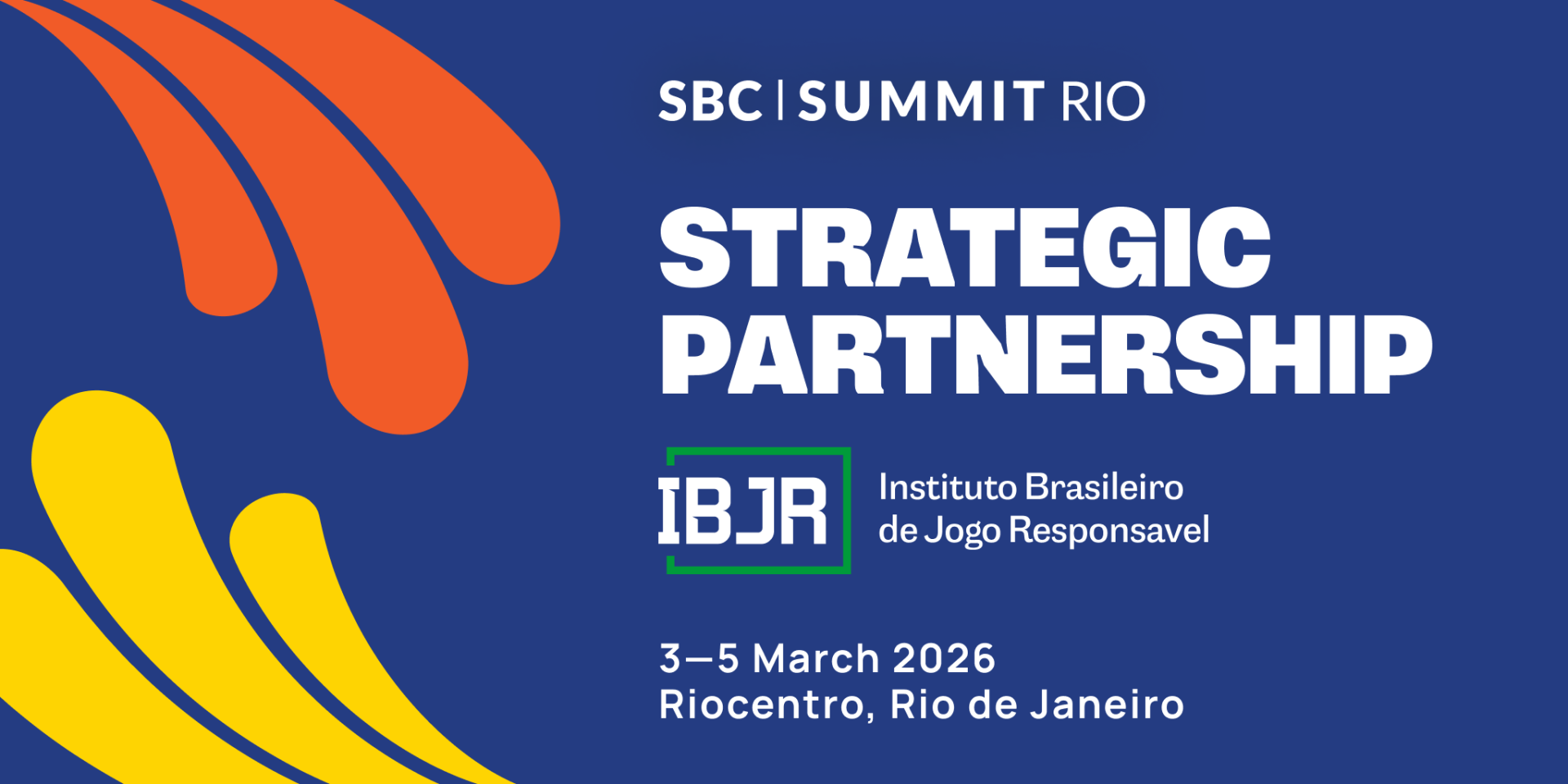 SBC Announces Strategic Partnership with IBJR to Champion Responsible Gaming in Brazil SBC has announced a new strategic partnership with the Brazilian Institute for Responsible Gaming (IBJR) ahead of SBC Summit Rio, aligning the event with one of the central voices guiding responsible gaming standards in Brazil. The event will take place from 3–5 March 2026 at Riocentro in Rio de Janeiro, bringing together thousands of delegates, including operators, suppliers, and regulators, to explore the future of Brazil's newly regulated market. The IBJR was founded in 2023, following Brazil’s move to establish a regulated iGaming and sports betting market. The organisation represents Brazil's leading betting companies and is committed to building a betting ecosystem that is fair, sustainable and responsible. Central to its mission is combating the illegal market while championing responsible gambling for players and companies alike. The trade body counts some of the most influential international and Brazilian brands among its members, including bet365, BetMGM, Betsson Group, Entain (Sportingbet), Flutter Brazil (Betnacional and Betfair), Kaizen Gaming (Betano) and KTO, alongside many other leading names. Andre Gelfi, Director, Board Member and Co-Founder of IBJR, welcomed the agreement as an important step for the regulated market, saying: “This partnership is extremely important not only from an institutional perspective, but also in reinforcing the work we have been doing to promote an even more robust, sustainable and responsible sports betting and online gaming ecosystem. “Standing alongside a partner as relevant as SBC brings us together with other initiatives and platforms for dialogue with the sector’s key stakeholders, public authorities and society.” In turn, SBC's partnership with IBJR brings one of Brazil's leading regulatory voices to SBC Summit Rio, strengthening the event's focus on responsible gaming and market governance. Lucía Mouriño, VP Relationships LatAm at SBC, said: “Partnering with IBJR allows us to align SBC Summit Rio with one of the key organisations shaping Brazil’s regulated betting landscape. As the market matures, it is essential that conversations around sustainability, compliance, and integrity remain front and centre. “IBJR plays a crucial role in combating the illegal market, maintaining strong player protection standards, and ensuring its members are compliant with regulations. Working together ensures these priorities are reflected at the highest level of industry dialogue at our summit.” SBC Summit Rio will unite Brazil's betting and gaming industry across three days of networking, education, and business development. Over 150 of Brazil’s leading industry speakers will share insights across dedicated conference tracks, including Leadership, Tech Innovation, and Marketing, and specialist summits such as the Affiliate Leaders Summit and Payment Expert Summit offering focused insights into Brazil's affiliate and payments ecosystems. The show floor will host exhibitors spanning responsible gaming, player protection, and compliance, offering practical insight into the foundations of Brazil’s regulated market. By bringing operators and industry stakeholders together, SBC Summit Rio serves as a central platform for strengthening a sustainable, player-focused ecosystem. Ready to attend SBC Summit Rio? Here’s how: Secure your place with a VIP Event Pass for R$3000 – enjoy full access to all conference sessions, the exhibition floor, exclusive networking events, and complimentary food and drink at our Food Festival. Bringing the team? Take advantage of our Group Pass Discount — purchase three or more VIP Event Passes and pay just R$1800 per ticket. Operator or affiliate? You may be eligible for a complimentary VIP Event Pass, which includes full access to the exhibition, conference, and exclusive networking events. Apply now to reserve your spot. Expo+ Pass: Gain access to the full exhibition floor and all conference sessions. This does not include access to our exclusive VIP evening networking events. Expo Only Pass: Free to attend, this pass gives you access to the exhibition floor – perfect for