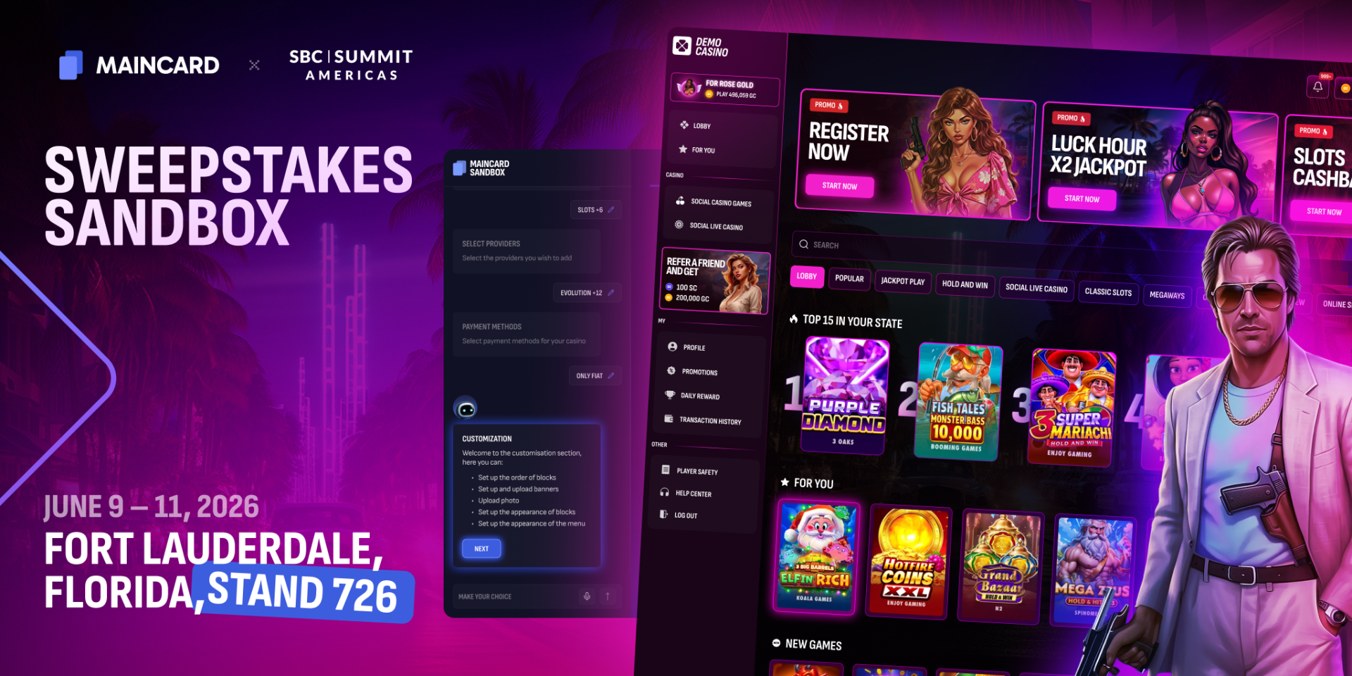 Maincard to Showcase Platform for Launching Sweepstakes Brands at SBC Summit Americas
