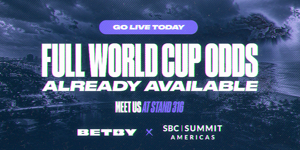 BETBY FIRST TO UNVEIL FULLY PRICED WORLD CUP BRACKET BEFORE THE DRAW AT SBC SUMMIT AMERICAS
