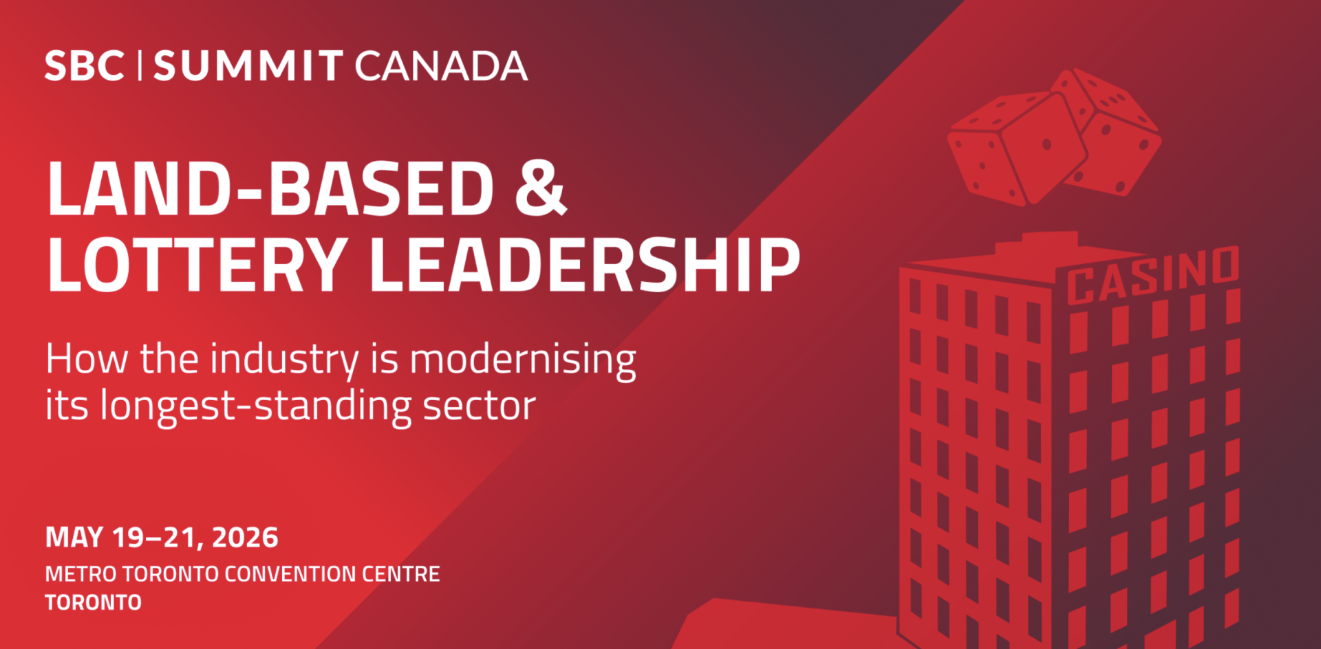 Land-based and Lottery Leadership in focus at SBC Summit Canada 2026