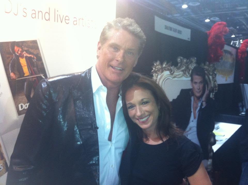 Becky Liggero and David Hasselhof