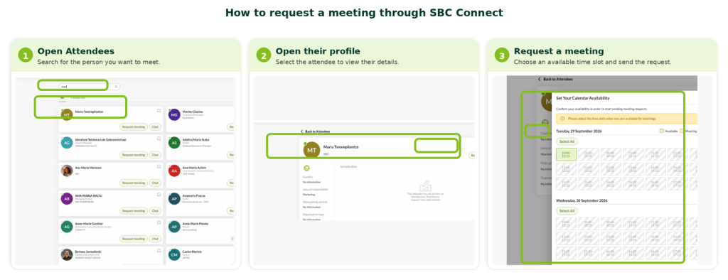 Preparing for SBC Summit through SBC Connect