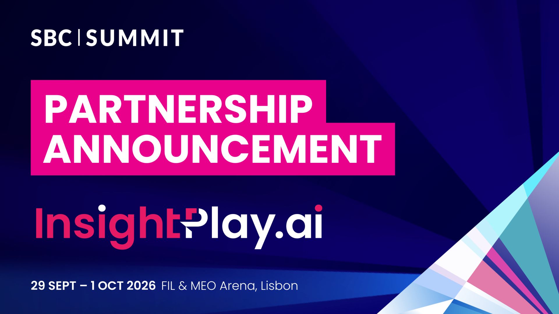 SBC Names InsightPlay.ai Its Official AI Solutions Partner for SBC Summit 2026